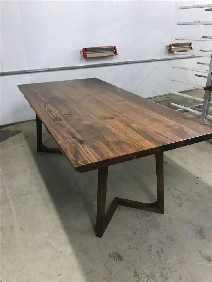 Black Walnut Edge Glued Office Desk Top Suppliers