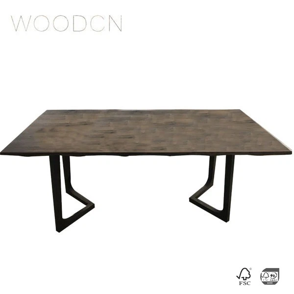 China Solid Black Walnut Edge Glued Style Office Desk Top Factory