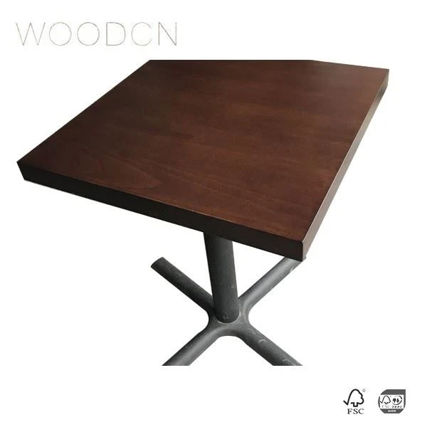 Veneer Black Walnut Table For Restaurant
